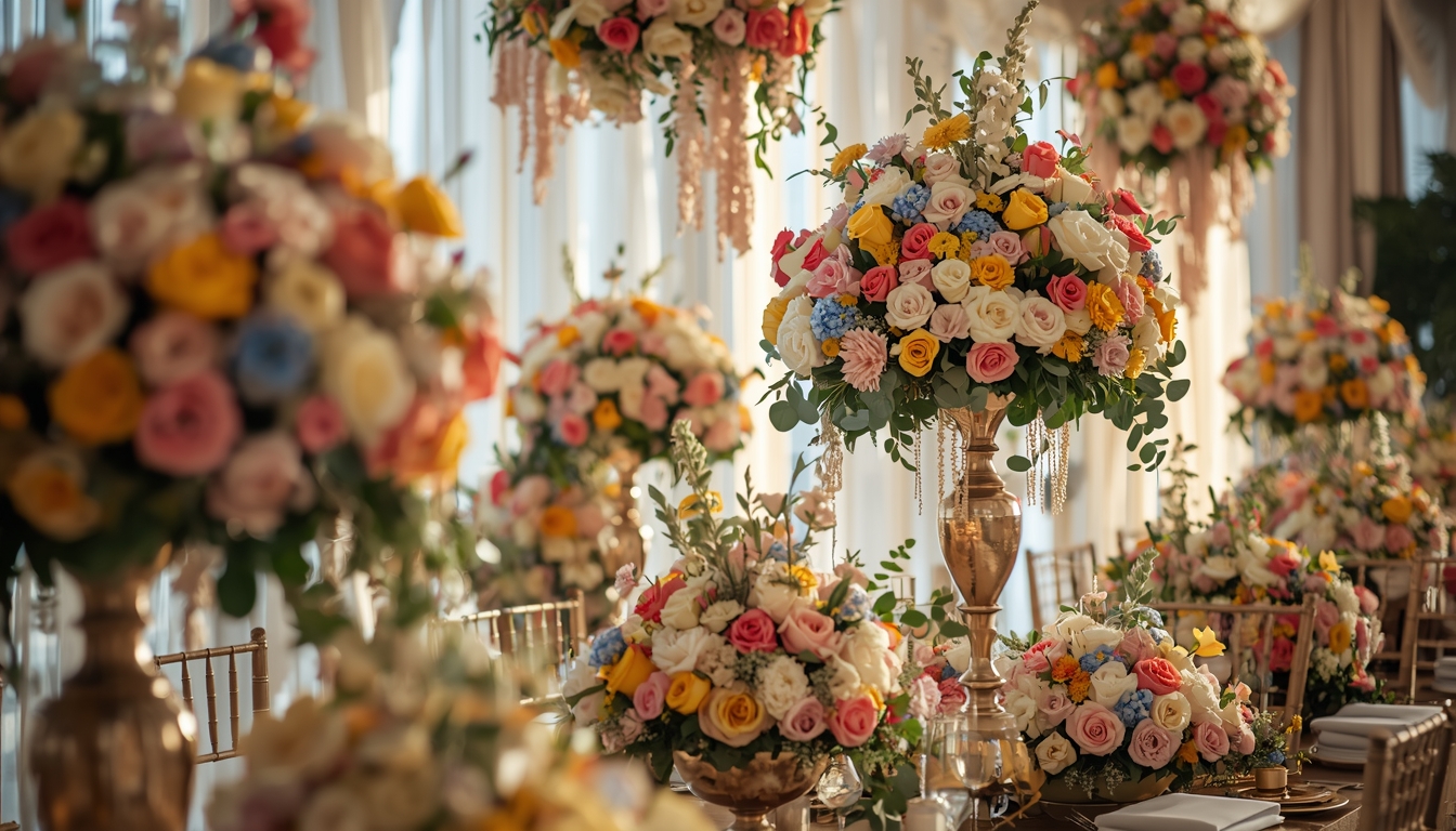 Dekorasi Acara dengan Bunga